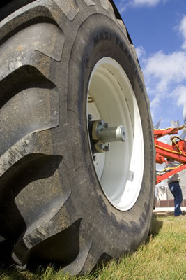 Tractor tyre, load capacities