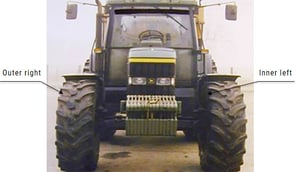 sloped wear - outer right - inner left