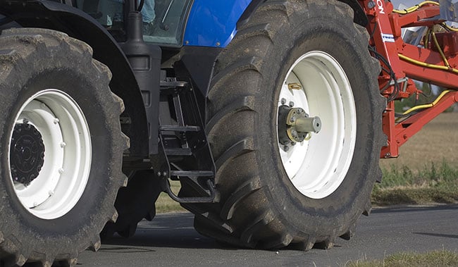 Tractor tyre pressure