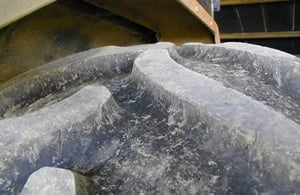 Irregular wear to the rear tyres