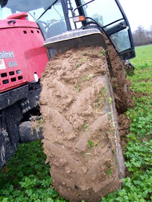 tyre with incorrect pressure