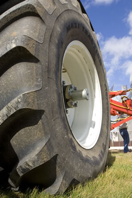 Tractor tyre, load capacities