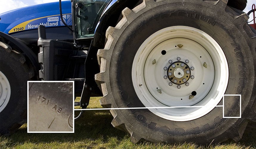 Tractor tire load index