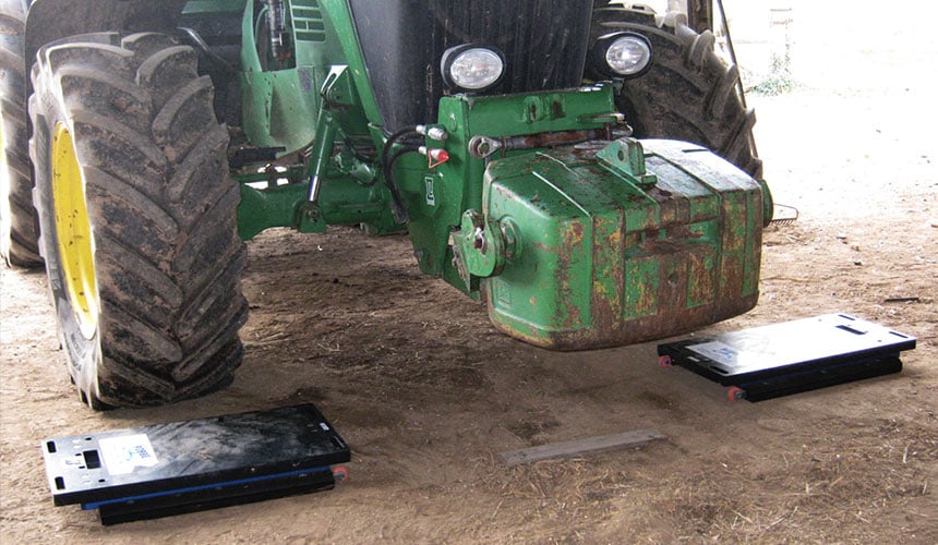 ballasting of the agricultural tractor