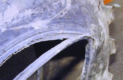 butyl rupture in tractor tyres