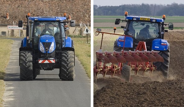 de juiste bandenspanning op de weg en op het land
