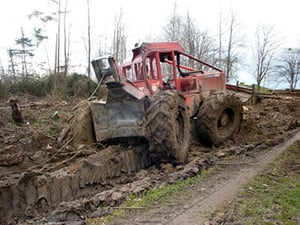 Conditions of use of forestry tyres